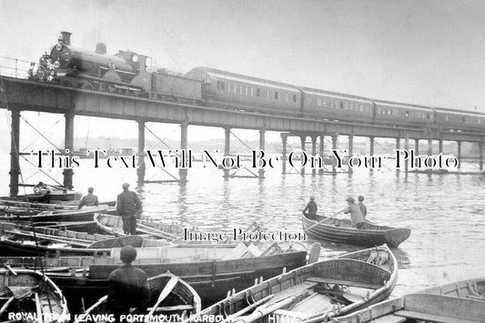 HA 4444 - Royal Train Leaving Portsmouth Harbour, Hampshire