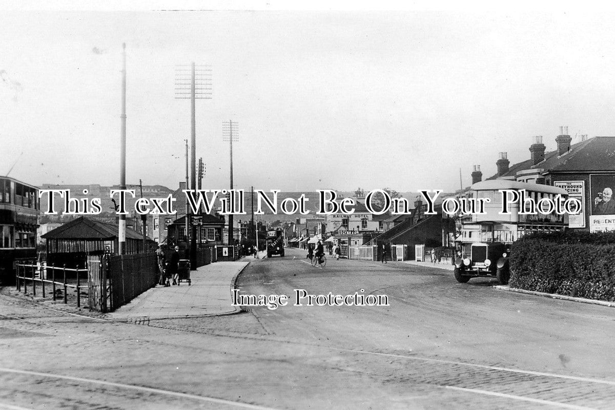 HA 448 - Tram Terminus & Railway Hotel, High Street, Cosham, Hampshire ...