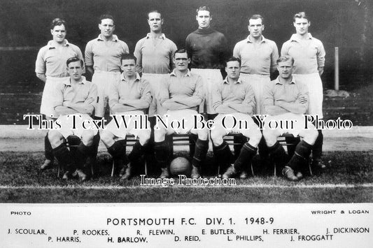 HA 4499 - Portsmouth Football Club Team, Hampshire 1948-49