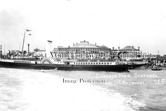 HA 4501 - Clarence Pier & SS Balmoral, Southsea, Hampshire 1907