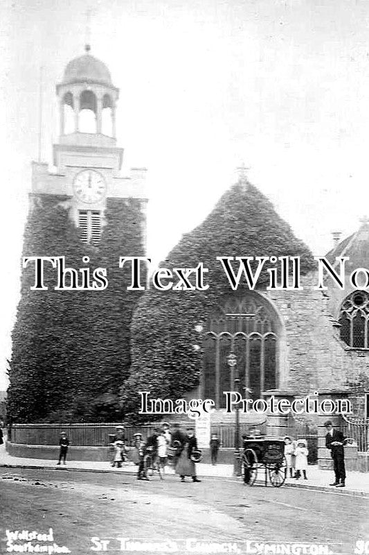 HA 4595 - St Thomas's Church, Lymington, Hampshire c1909