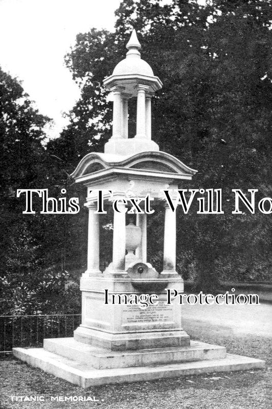 HA 4614 - Titanic Memorial Fountain, Southampton, Hampshire c1917
