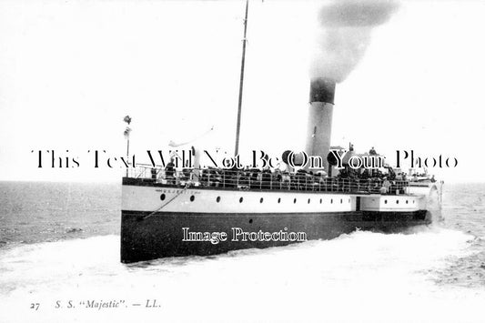 HA 4681 - SS Majestic Paddle Steamer, Boscombe, Hampshire
