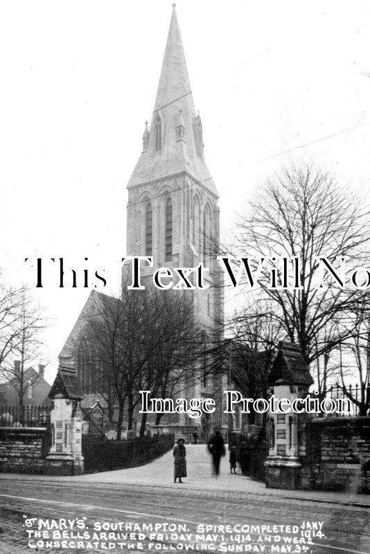 HA 4695 - St Marys Church, Southampton, Hampshire c1914
