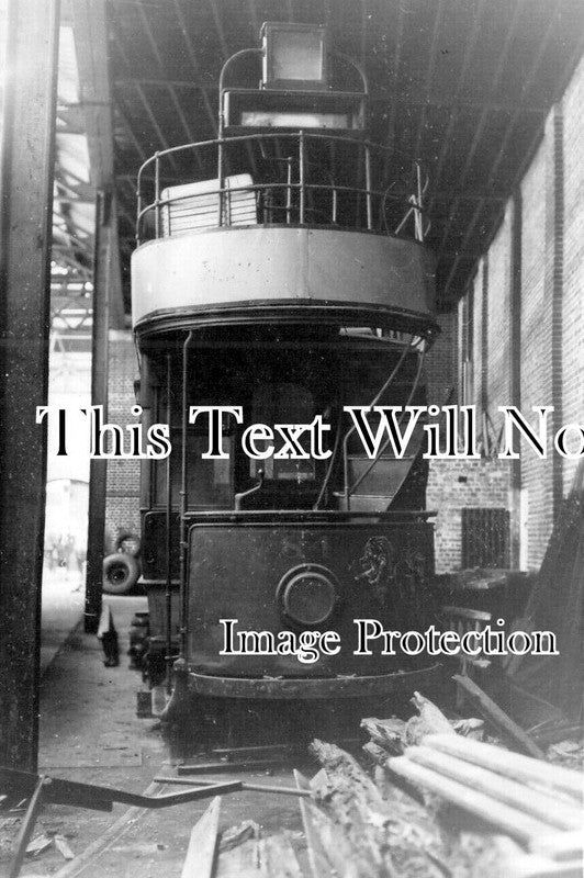 HA 4714 - Tram Car, North End Depot, Portsmouth, Hampshire c1949