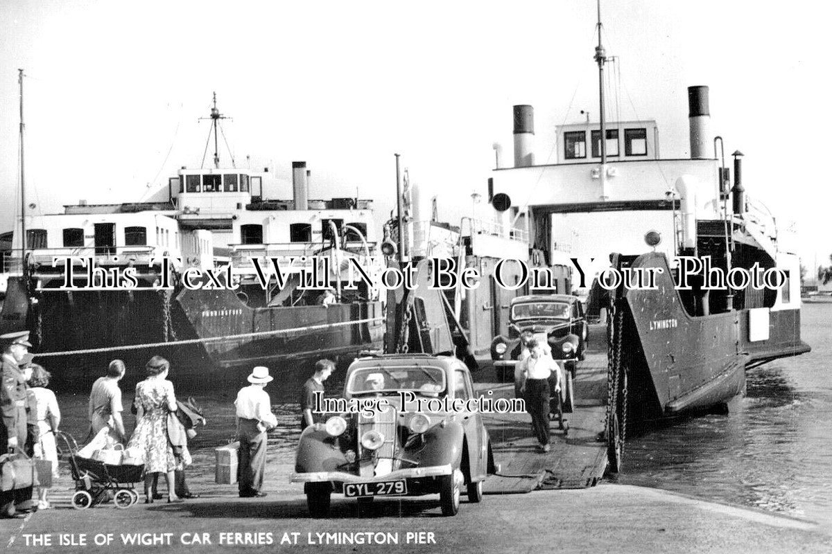 HA 4772 - The Isle Of Wight Car Ferry, Lymington Pier, Isle Of Wight