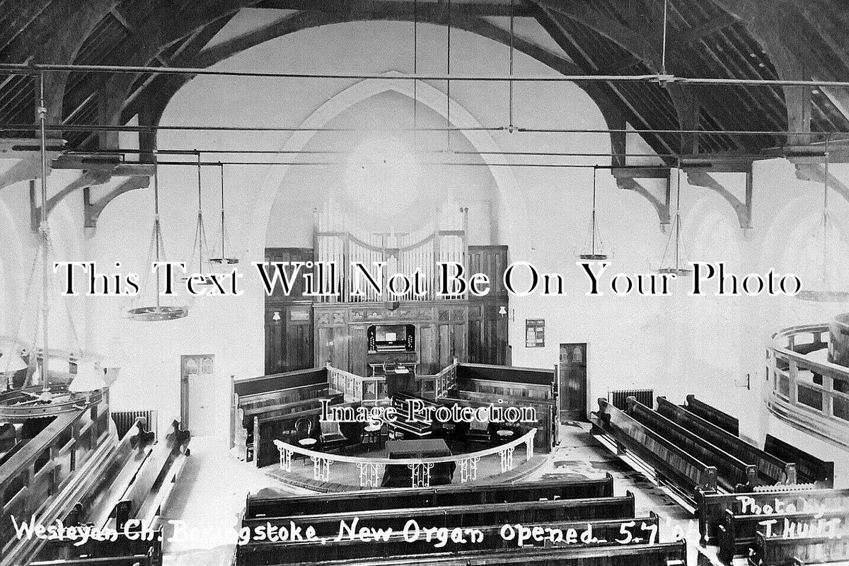 HA 4869 - Wesleyan Church & New Organ, Basingstoke, Hampshire 1906