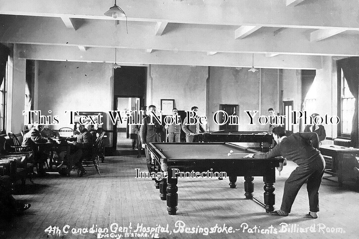HA 4881 - 4th Canadian Hospital Billiards Room, Basingstoke, Hampshire 1918