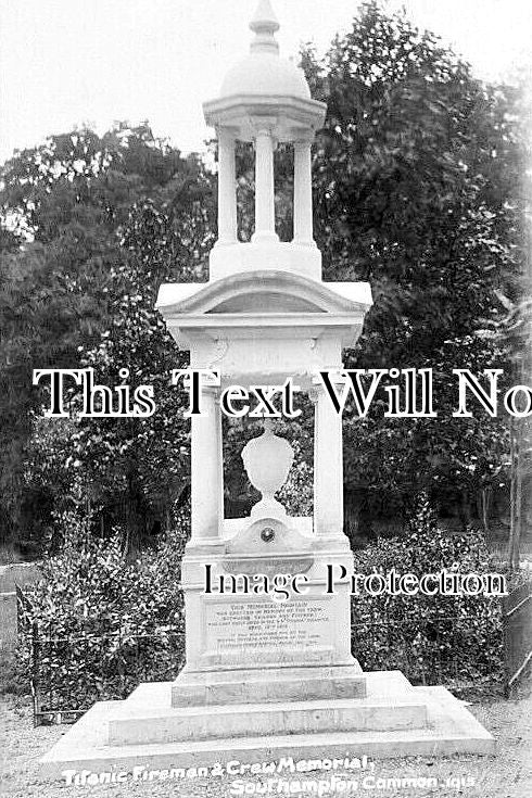 HA 4935 - Titanic Firemen Crew Memorial, Southampton, Hampshire 1915