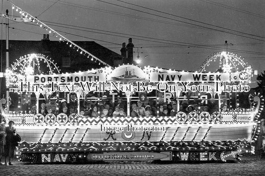 HA 4941 - Portsmouth Navy Week Tram Car, Hampshire 1934