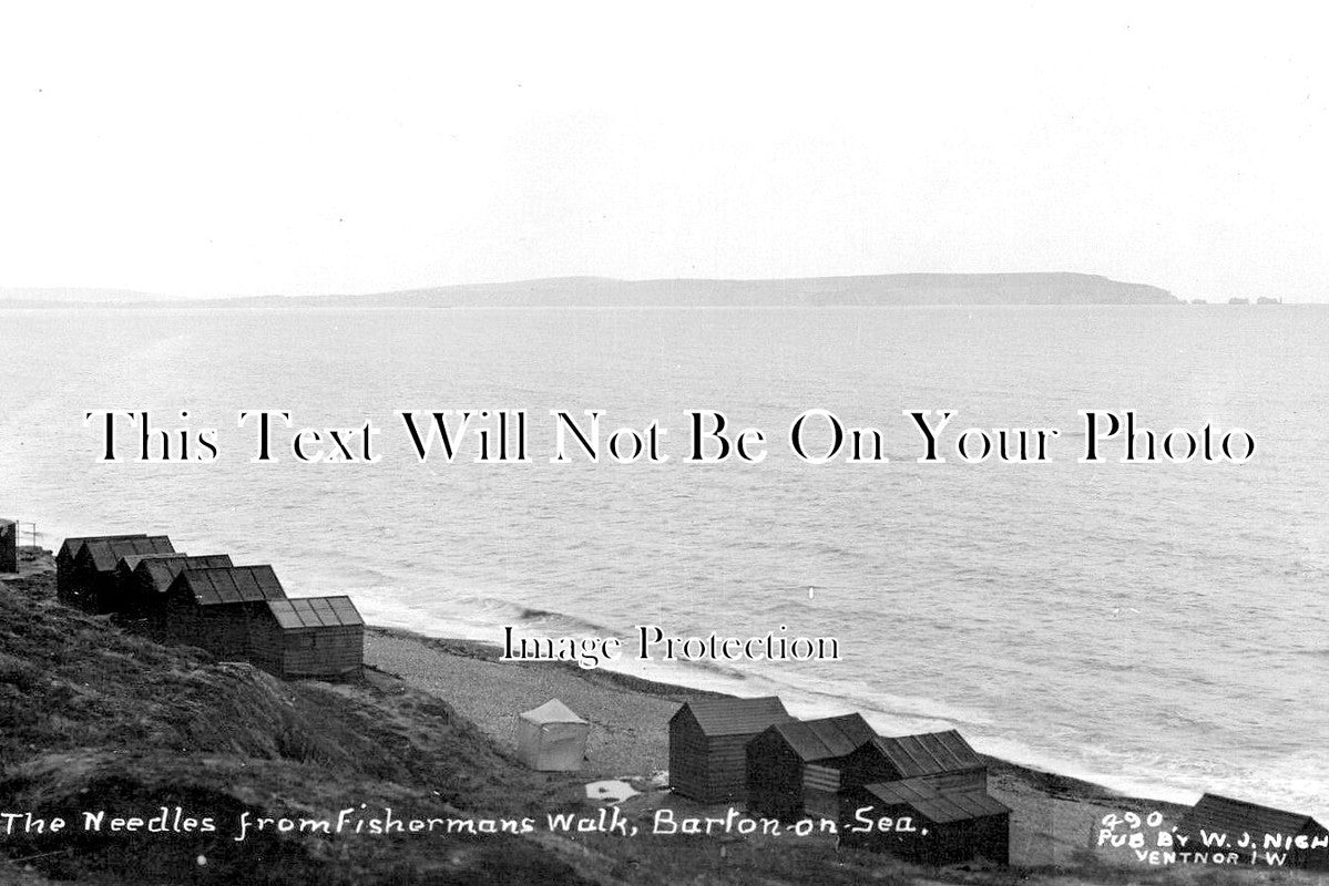HA 4949 - The Needles From Fishermans Walk, Barton On Sea c1929