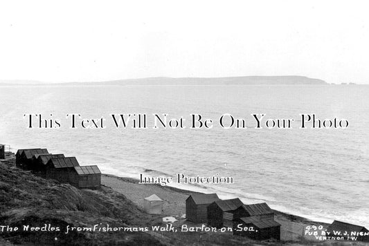 HA 4949 - The Needles From Fishermans Walk, Barton On Sea c1929