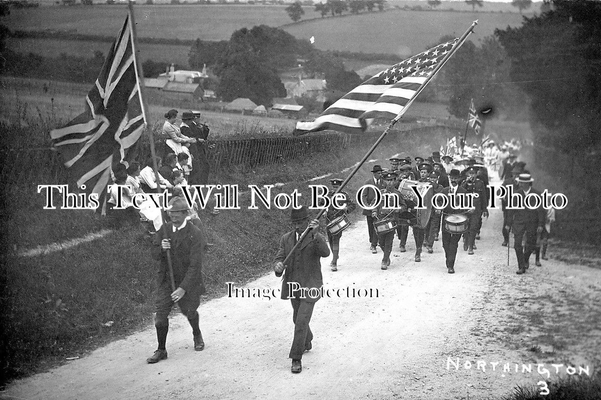 HA 496 - Military Band, Northington, Hampshire Armistice 1919