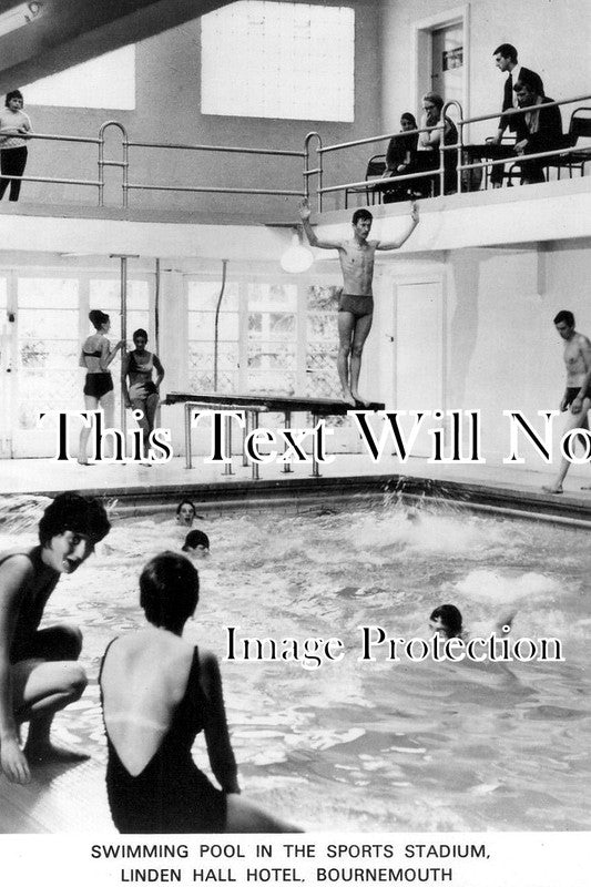 HA 4962 - Swimming Pool, Linden Hall Hotel, Bournemouth, Hampshire