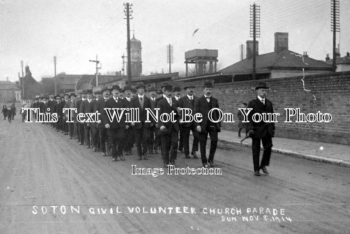 HA 514 - Soton Volunteers, Church Parade, Hampshire c1914