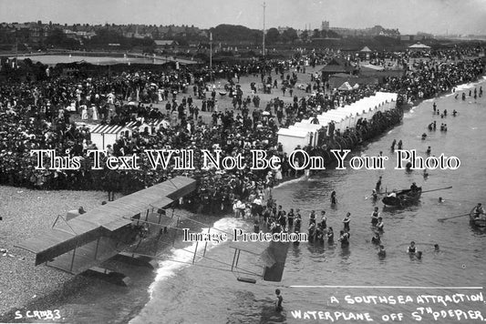 HA 515 - Water Plane On Southsea Beach, Hampshire 1912