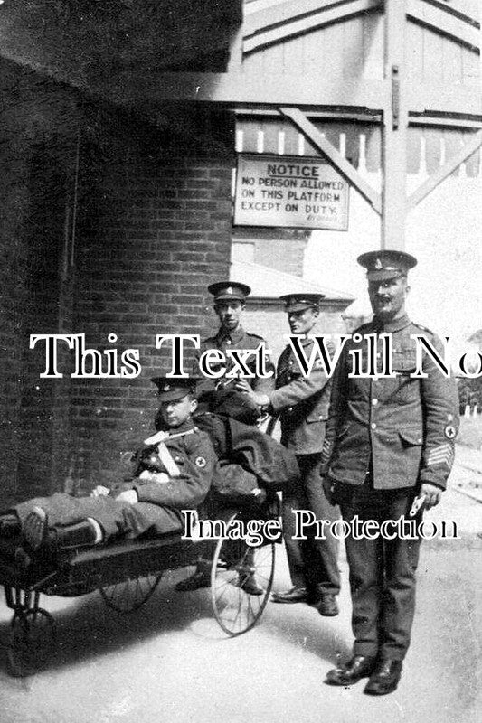 HA 5170 - Netley Military Hospital Railway Station, RAMC, Hampshire WW1