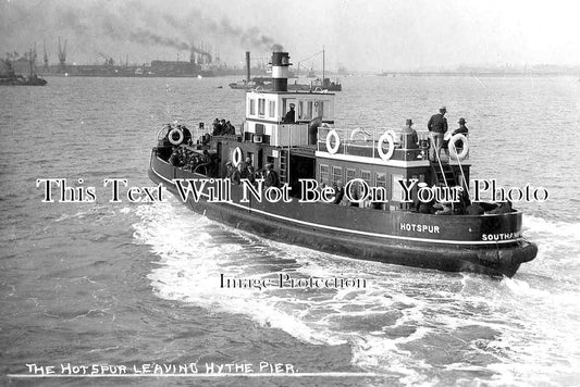 HA 5203 - The Hotspur Leaving Hythe Pier, Southampton, Hampshire 1927