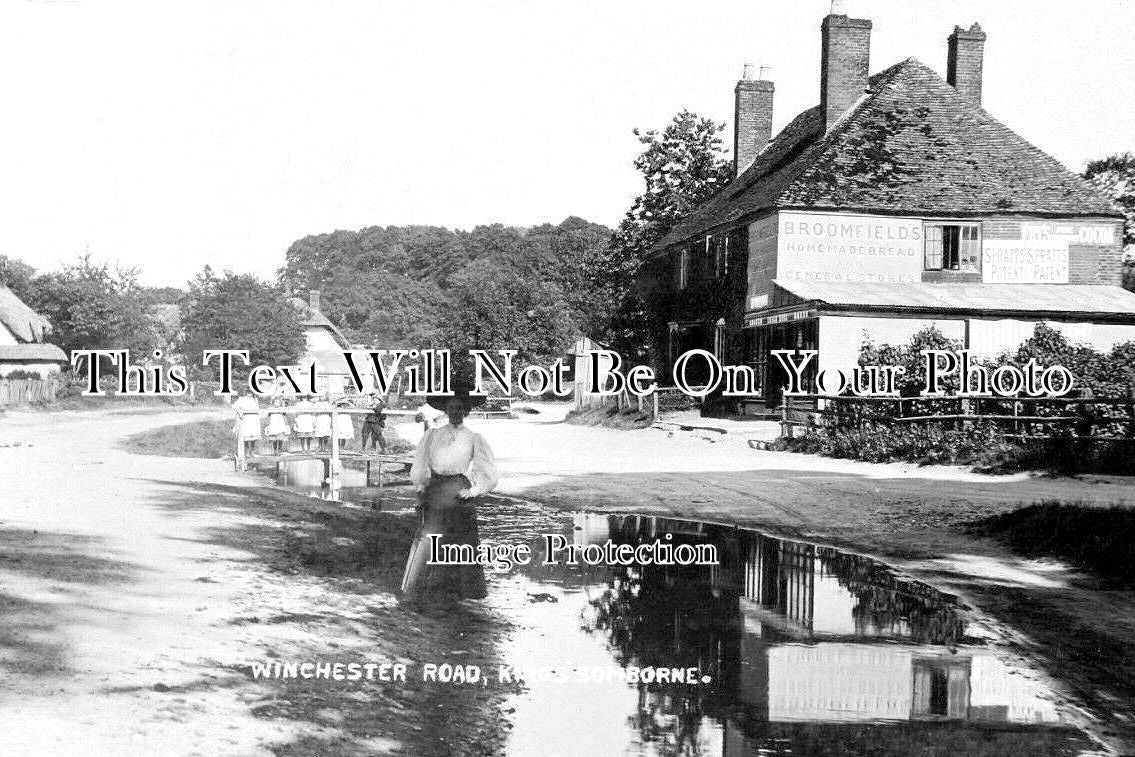HA 5217 - Winchester Road, Kings Somborne, Hampshire c1912