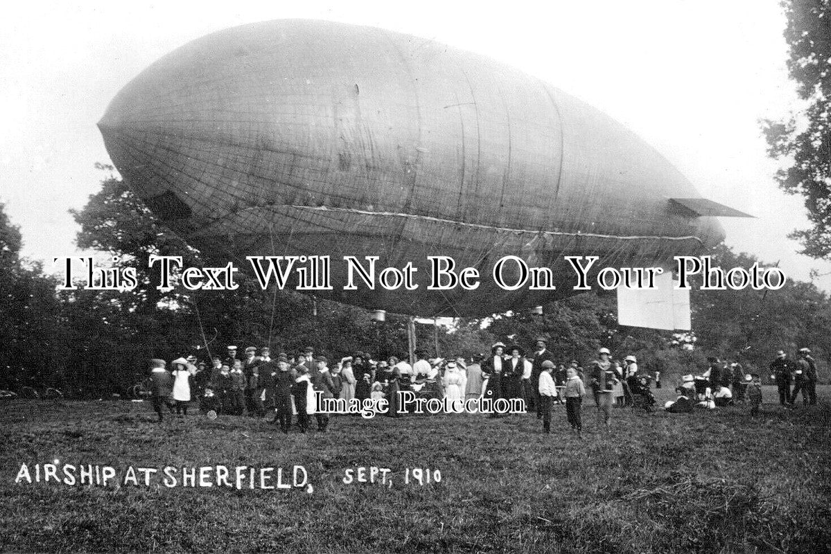 HA 5220 - Airship At Sherfield, Hampshire 1910