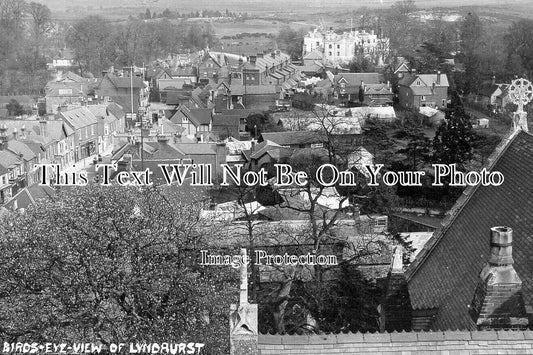 HA 5234 - Birds Eye View of Lyndhurst, Hampshire c1913