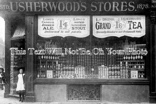 HA 5244 - Usherwoods Stores, Portsmouth, Hampshire c1910