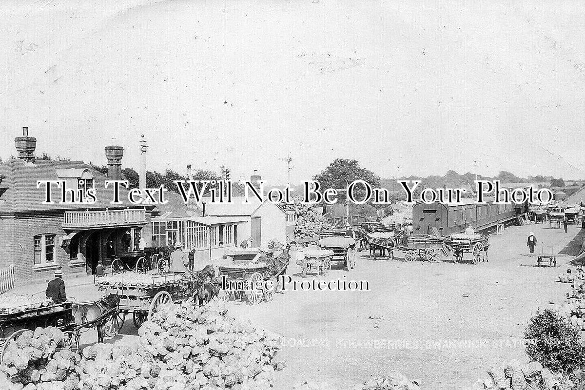 HA 53 - Loading Strawberries At Swanwick Railway Station, Hampshire