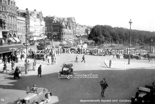 HA 5317 - Bournemouth Square & Gardens, Hampshire c1927