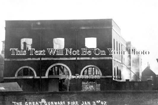 HA 5329 - The Great Gunwarf Fire, Portsmouth, Hampshire 1907