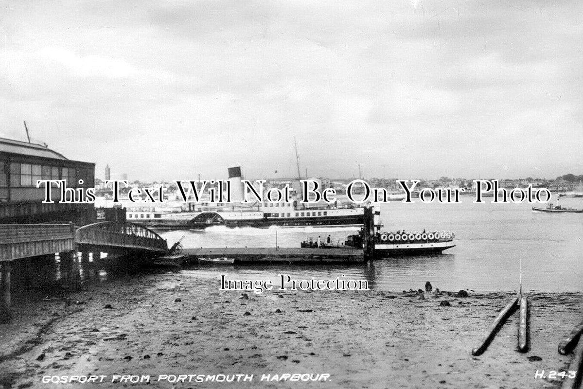 HA 5331 - Gosport From Portsmouth Harbour, Hampshire c1938