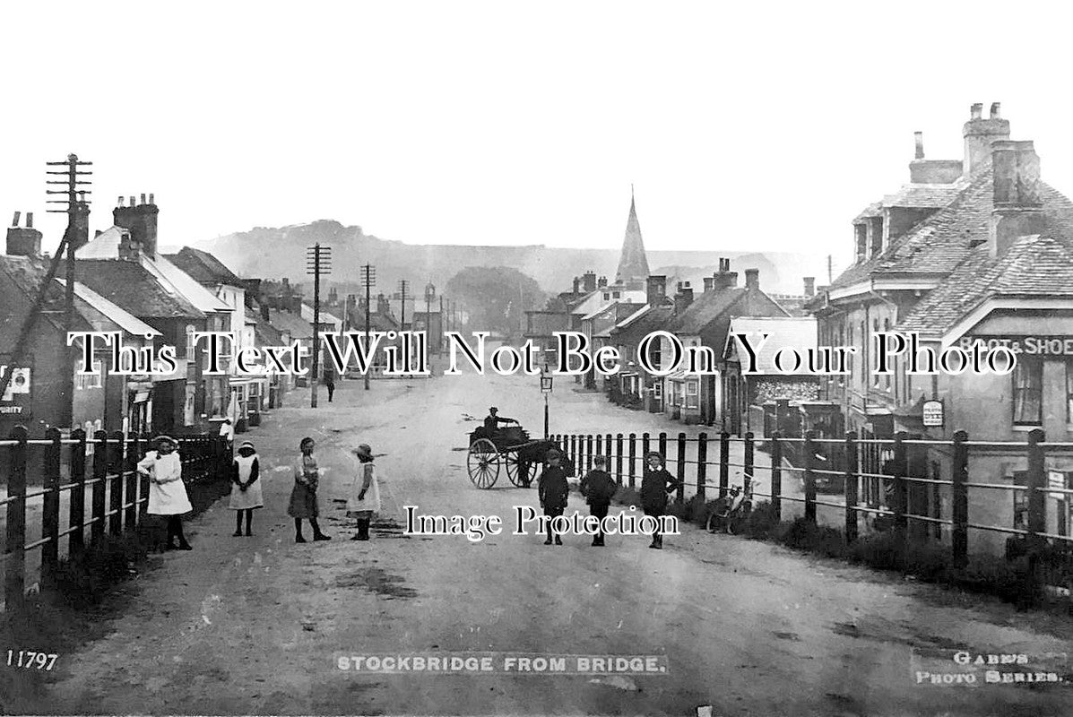 HA 5345 - Stockbridge From Bridge, Hampshire