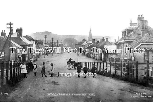 HA 5345 - Stockbridge From Bridge, Hampshire