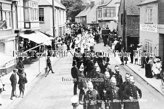 HA 5394 - Funeral Of Rev TH Bush, Christchurch, Dorset