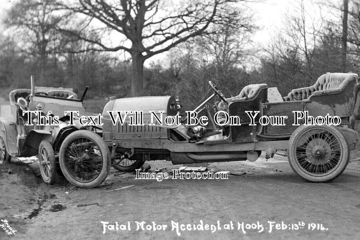 HA 5400 - Fatal Motor Car Accident, Hook, Hampshire 1914