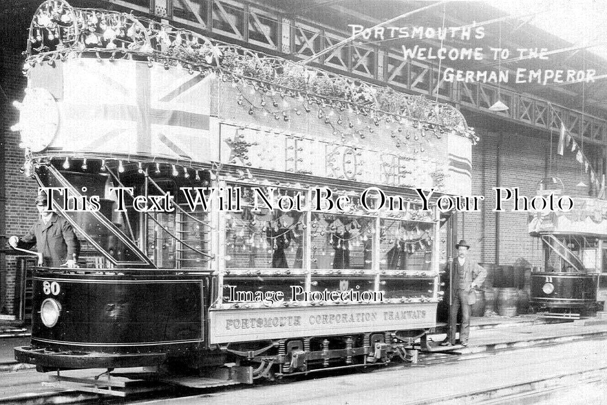 HA 5416 - Portsmouth Corporation Tramways Tram Car, Hampshire 1905