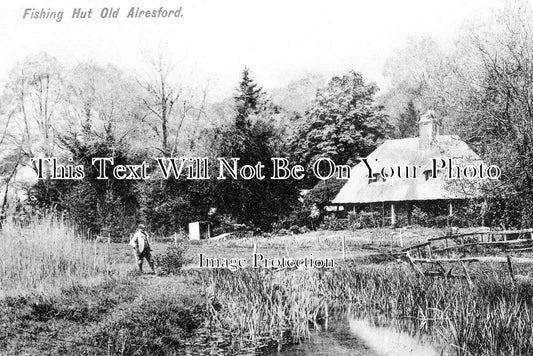 HA 5439 - Fishing Hut, Old Alresford, Hampshire c1908