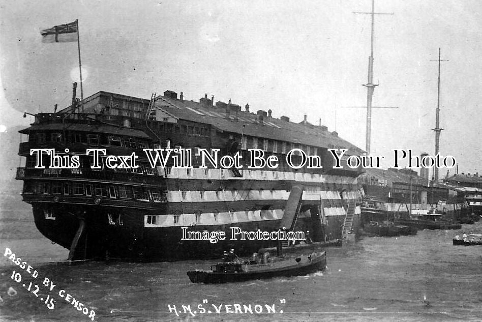 HA 550 - HMS Vernon, School Training Ship, Royal Navy, Portsmouth, Hampshire c1915