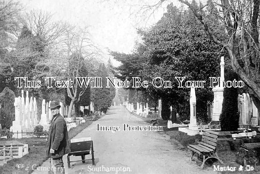 HA 5513 - The Cemetery, Southampton, Hampshire c1905