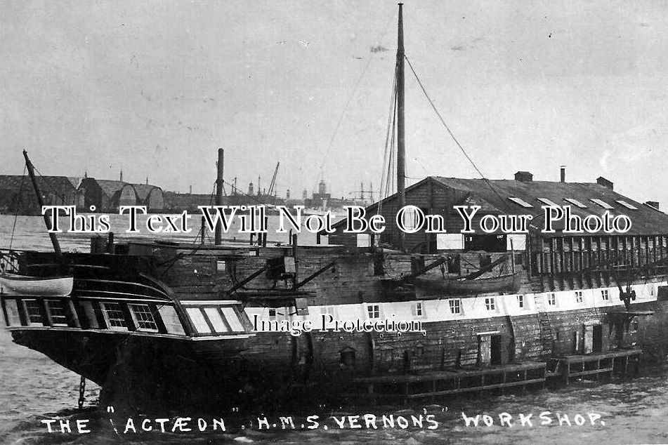 HA 552 - HMS Actaeon, Hms Vernon Workshop, Royal Navy, Portsmouth, Hampshire c1918