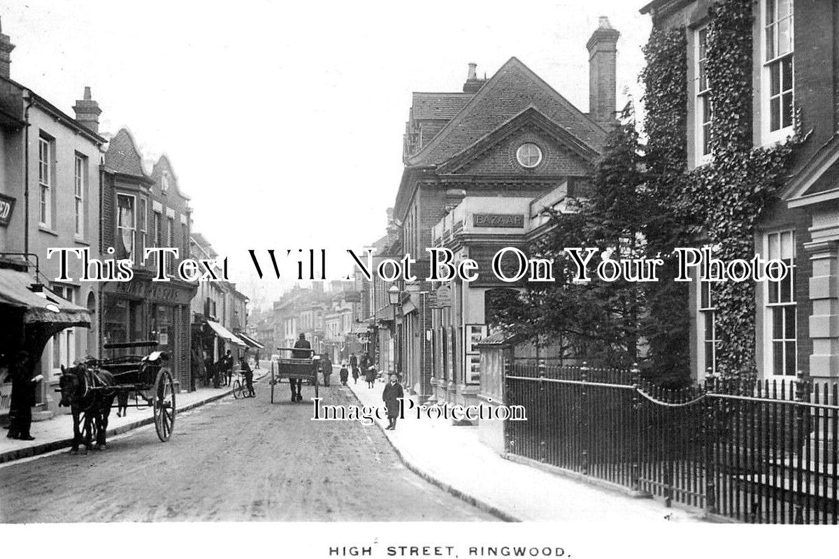 HA 5570 - High Street, Ringwood, Hampshire c1910