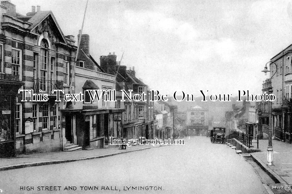 HA 6 - High Street & Town Hall, Lymington, Hampshire