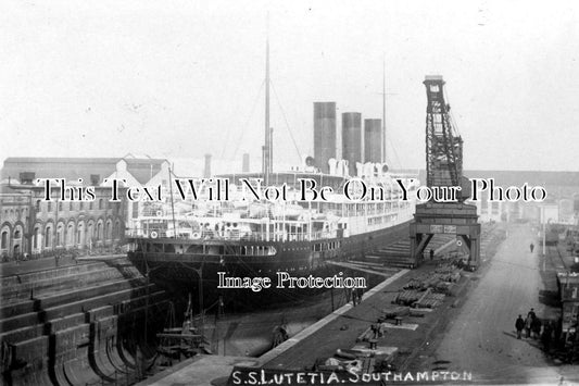 HA 678 - SS Lutetia, Southampton Dry Dock, Hampshire