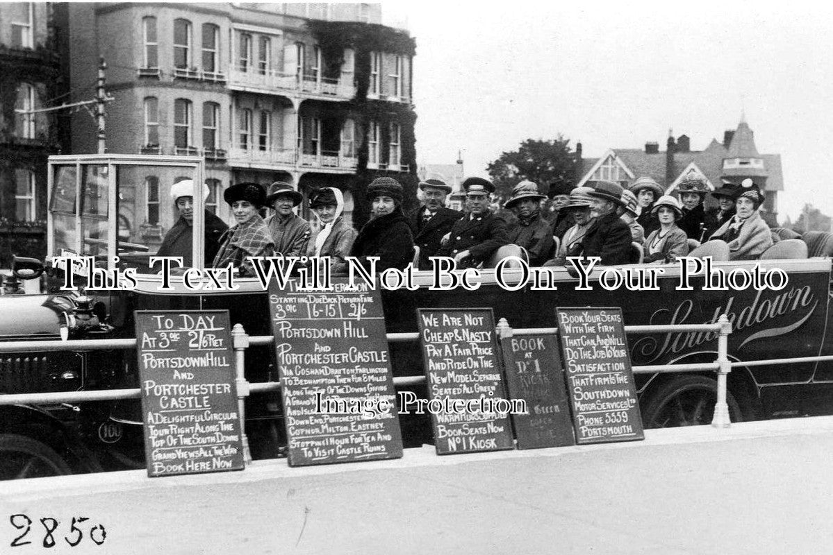 HA 708 - Southdown Motor Services Charabanc, Southsea, Hampshire