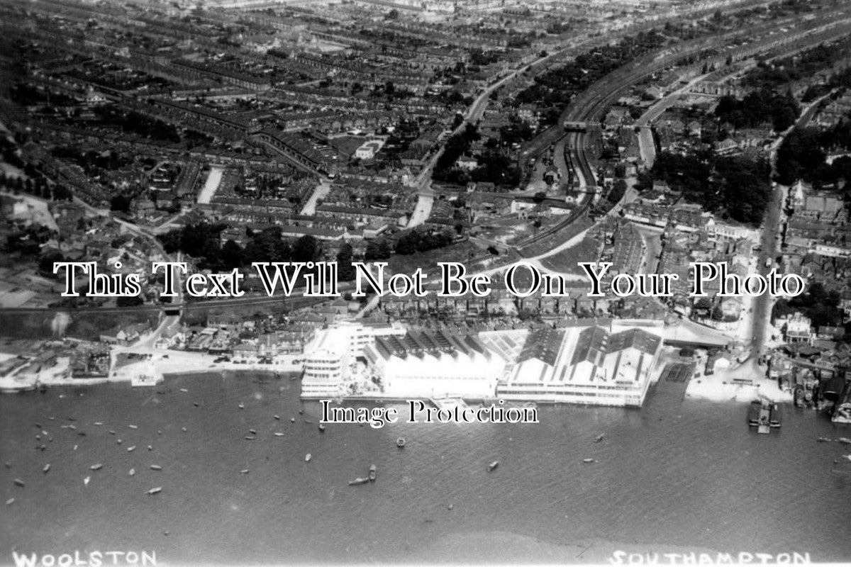 HA 728 - Woolston Aerial View, Southampton, Hampshire