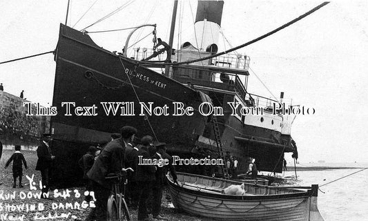 HA 81 - Duchess of Kent Ship Accident, Portsmouth, Hampshire c1909