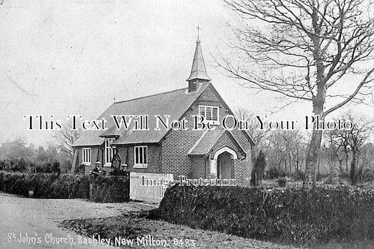 HA 82 - St John's Church, Bashley, New Milton, Hampshire c1917