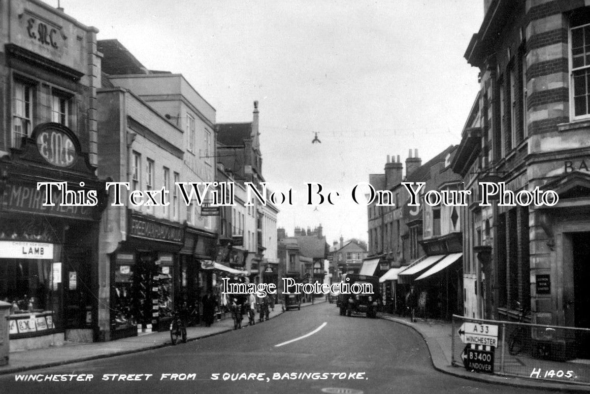 HA 911 - Winchester Street From The Square, Basingstoke, Hampshire