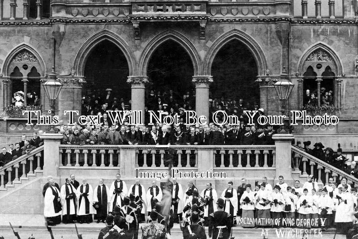 HA 918 - Proclamation Of King George V At Winchester, Hampshire