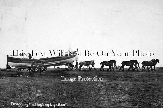 HA 949 - Dragging The Hayling Lifeboat, Hampshire