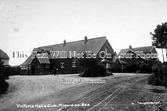 HA 95 - Victoria Hall & Club, Milford On Sea, Hampshire c1914